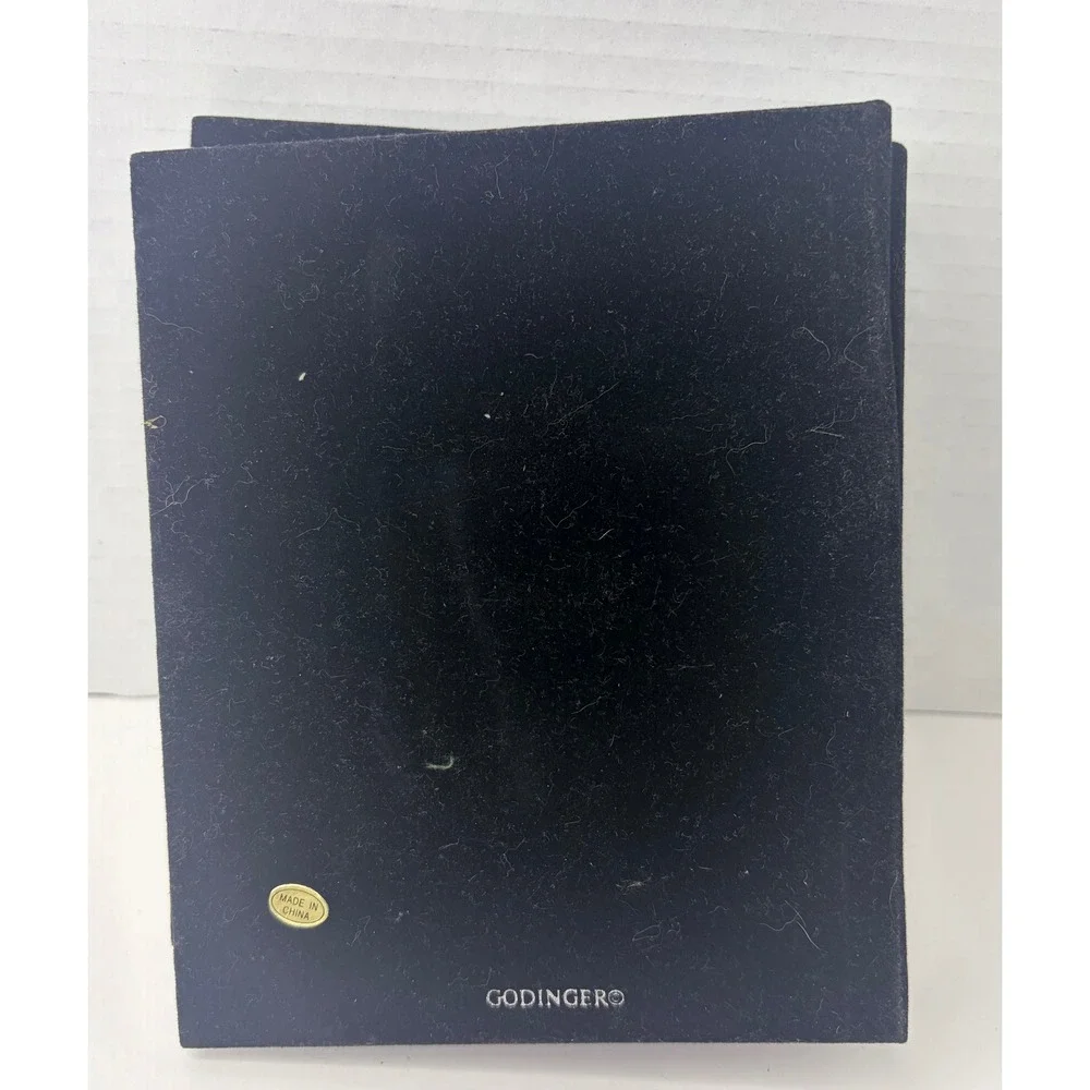 Godinger Silver Tone Photo‎ Album Sunflower Gold Bee Metal Front Velvet Back